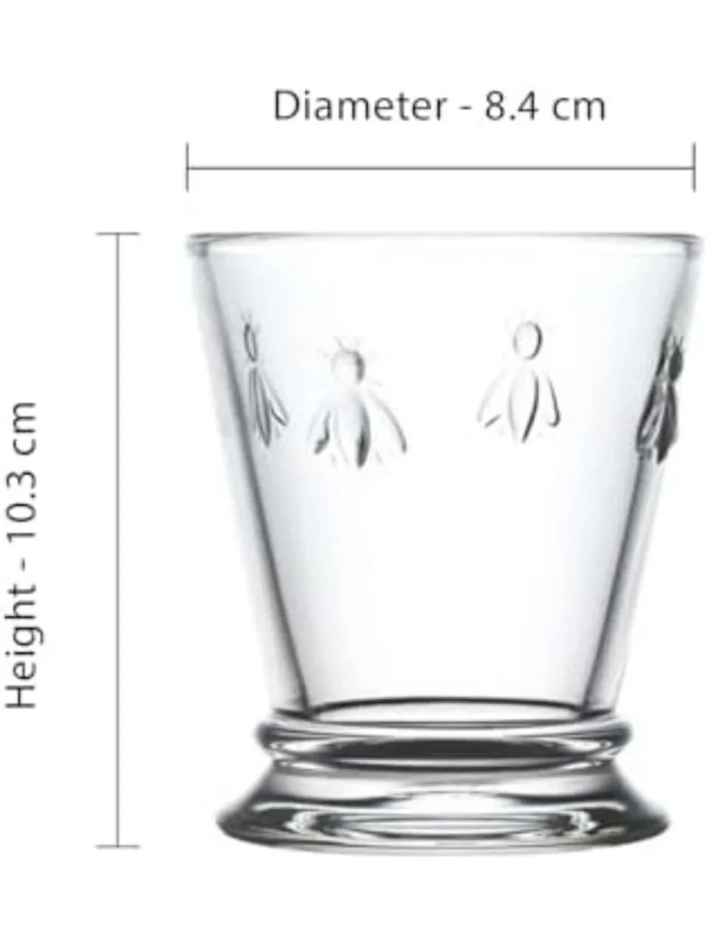 Elegant Bee Tumbler Set of 6 - Stylish Glassware for Home & Entertaining